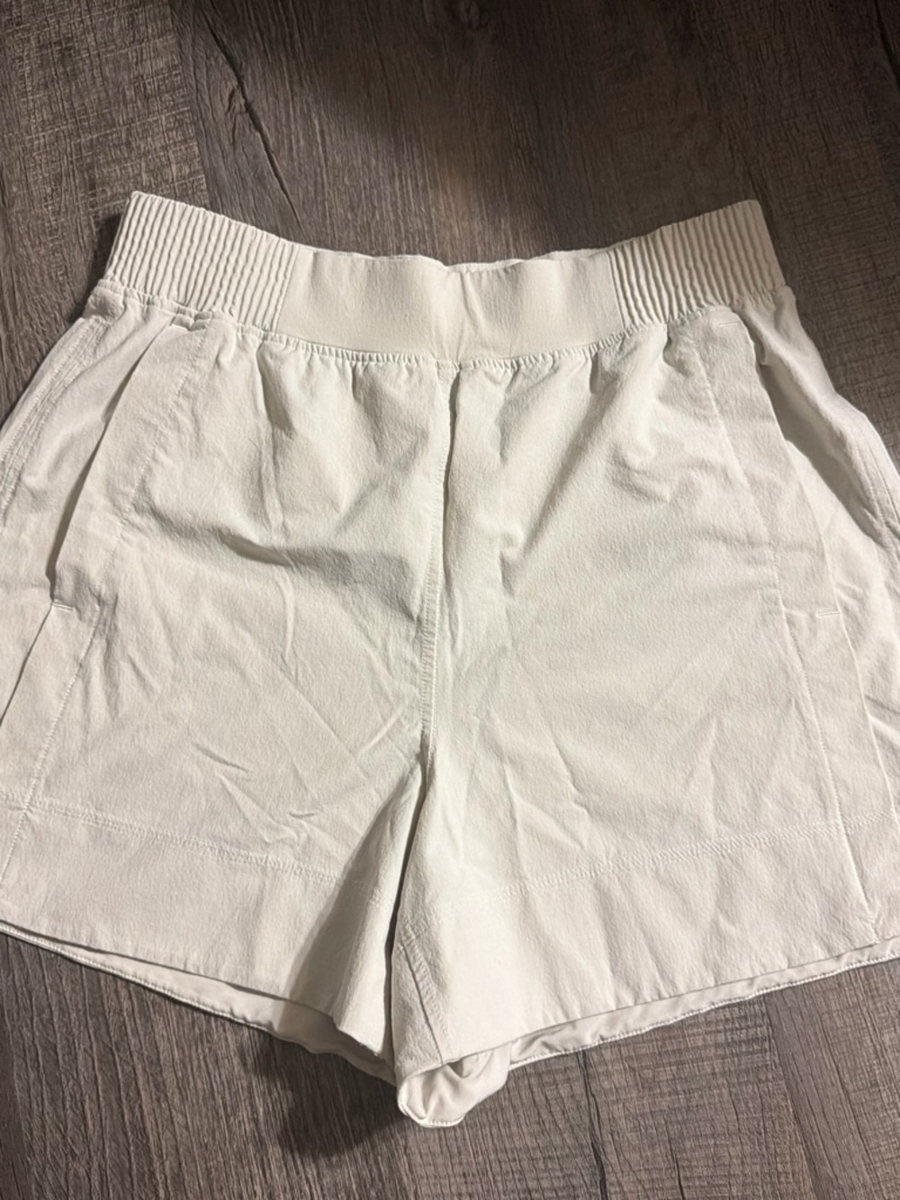 lululemon athletica White Elastic-Waist Athletic Shorts